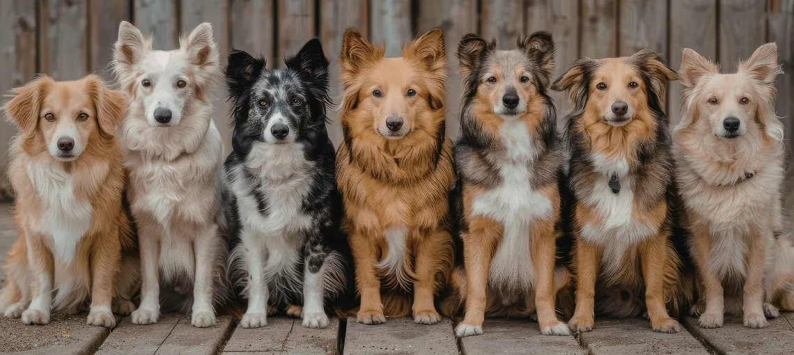 Dog age chart showing dog years to human years comparison