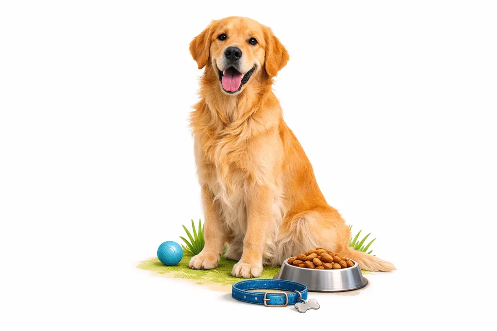 adult dog showing the middle stage of dog ages